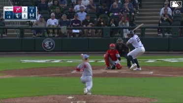 DJ Gladney homers (15) on a fly ball to right center field.