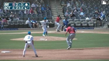 Braden Montgomery triples (2) on a sharp line drive to center fielder Raudi Rodriguez. Adam Fogel scores.