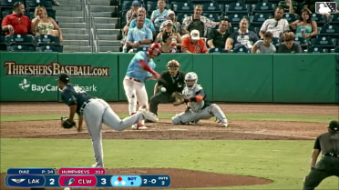 Nathan Humphreys doubles (12) on a sharp line drive to right fielder Zach MacDonald. Robert Phelps scores.