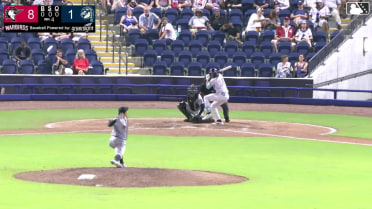 José Anderson homers (19) on a fly ball to left field.