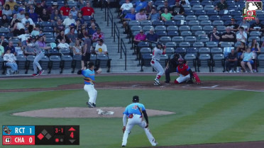 David Calabrese singles on a line drive to right fielder Jay Allen II. Elijah Dunham scores.