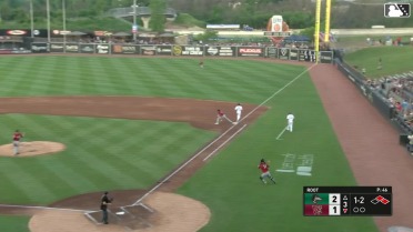 Great Lakes turns the around-the-horn triple play!