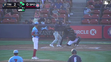Jorge Ruiz out on a sacrifice fly to left fielder Jacob Humphrey. Peter Burns scores.