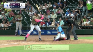 Hunter Fitz-Gerald singles on a sharp line drive to center fielder Yamal Encarnacion. Michael Arroyo scores.