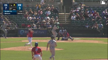 Kahlil Watson singles on a ground ball to right fielder Justin Dean. Stuart Fairchild scores.