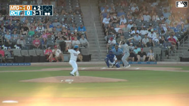 Kenny Piper homers (6) on a fly ball to center field.