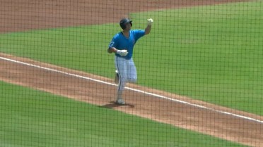 Max Williams crushes his first pro home run