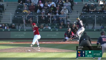 Max Muncy singles on a sharp line drive to right fielder Connor Joe. Jared Dickey scores.