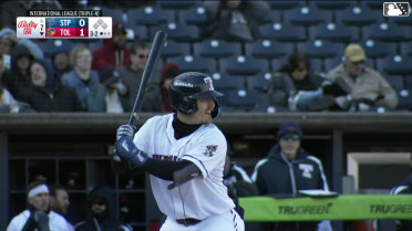 Ben Malgeri triples (1) on a line drive to right fielder Kyler Fedko.