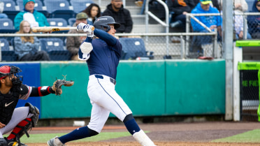 Anthony Donofrio drives in a pair with a single.