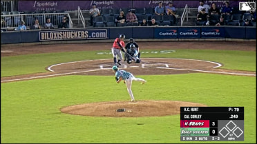 K.C. Hunt's eighth strikeout