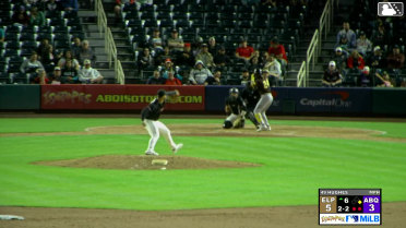 Samad Taylor homers (6) on a fly ball to center field. Sung-Mun Song scores.