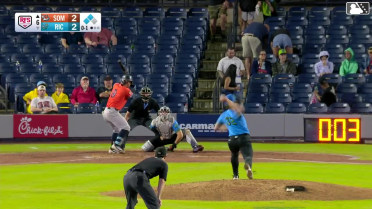 Jackson Castillo singles on a line drive to left fielder Scott Bandura. Marco Luciano scores. Coby Morales scores.