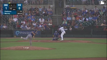 BJ Murray homers (15) on a fly ball to left field.