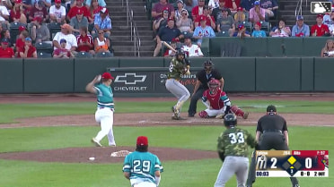Albert Fabian homers (11) on a fly ball to right field. Romeo Sanabria scores.
