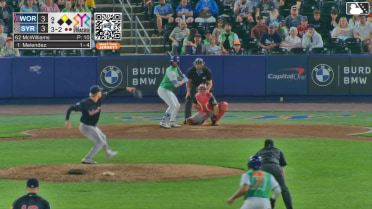 MJ Melendez doubles (9) on a sharp line drive to left fielder Allan Castro. Billy Amick scores.