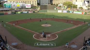 Austin Hays grounds into a force out, fielded by third baseman José Barrero. Andy Weber scores. Jason Matthews out at 3rd. Mario Camilletti to 2nd. Austin Hays to 1st.