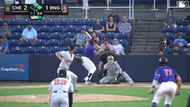 Vincent Perozo homers (7) on a fly ball to right field. Nick Lorusso scores. Kevin Parada scores.