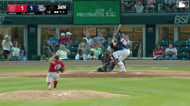 Payton Henry homers (8) on a fly ball to left field.