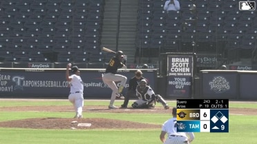 Brian Arias In play, run(s) to Estuar Suero