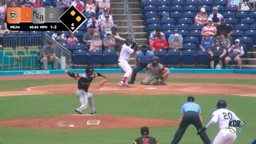 Esteban Mejia's first Single-A strikeout