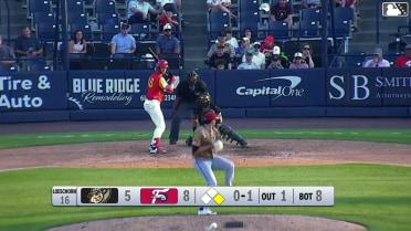 Caleb Ricketts homers (6) on a fly ball to right center field. Aroon Escobar scores.