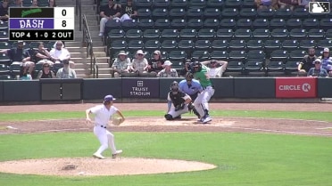 Jhonny Severino homers (15) on a fly ball to left center field. Murf Gray scores.