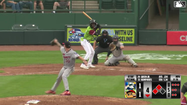 Rodney Green Jr. hits a ground-rule double (14) on a fly ball to left field. Dylan Fien scores. C.J. Pittaro scores.