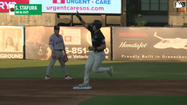 Sammy Stafura's first High-A homer 