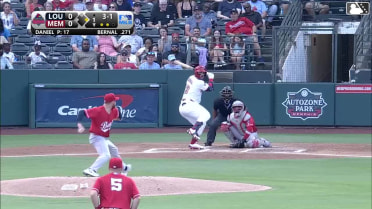 Leo Bernal homers (7) on a fly ball to right field. Blaze Jordan scores.