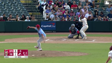 Frainyer Chavez reaches on a missed catch error by first baseman Trey Paige, assist to shortstop Jon Jon Gazdar. Marcus Lee Sang scores. Max Wagner to 3rd.