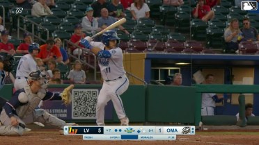 Luca Tresh doubles (11) on a line drive to left fielder Jared Dickey. Matthew Lugo scores.