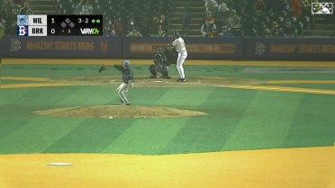 Dustin Saenz records his sixth and final strikeout