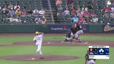 Pablo Aliendo out on a sacrifice fly to center fielder Mac Horvath. Yerlin Confidan scores. Julio Carreras to 3rd.