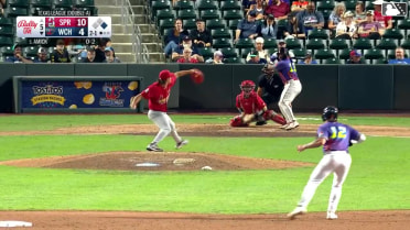 Ricardo Olivar singles on a ground ball to left fielder Travis Honeyman. Hendry Mendez scores. Billy Amick to 3rd.