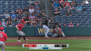 Peyton Wilson homers (3) on a fly ball to center field.