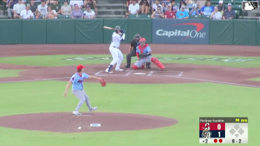 Brendan Durfee strikes out swinging.
