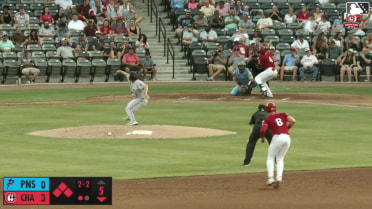 Julio Carreras singles on a line drive to right fielder Fenwick Trimble. Ruben Ibarra scores. Ryan McCrystal to 3rd. Jay Allen II to 2nd.