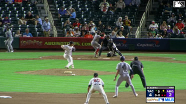 Victor Labrada singles on a sharp line drive to right fielder Tyler Freeman. Nolan Jones scores.