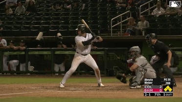 Blane Abeyta In play, run(s) to Andy Weber