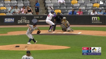 Hendry Mendez homers (4) on a fly ball to center field. Kaelen Culpepper scores.