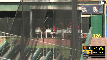 Trace Bright In play, run(s) to Nick Goodwin