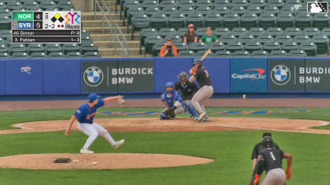 Jud Fabian homers (10) on a fly ball to right center field. Enrique Bradfield Jr. scores.