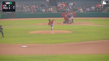 Cade McGee doubles (4) on a line drive to left fielder Jay Thomason. Josh Kross scores.