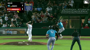 Tim Elko homers (3) on a fly ball to left field. Michael Turner scores. Junior Perez scores.