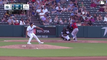 Scott Kingery strikes out on a foul tip.