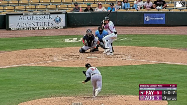 Joe Olsavsky doubles (2) on a fly ball to center fielder Kevin Alvarez. Juan Mateo scores. Junior Garcia to 3rd.