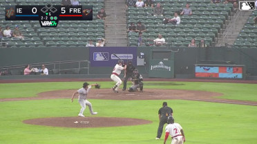 Tanner Thach doubles (20) on a line drive to left fielder Aiden Taurek. Adael Amador scores.