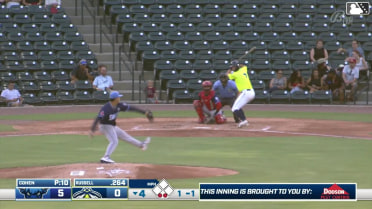 Stone Russell homers (3) on a line drive to right field.