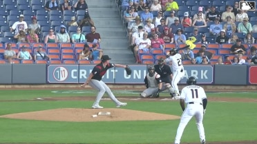 Alfonsin Rosario triples (2) on a sharp line drive to right fielder Justice Bigbie. Jaison Chourio scores.
